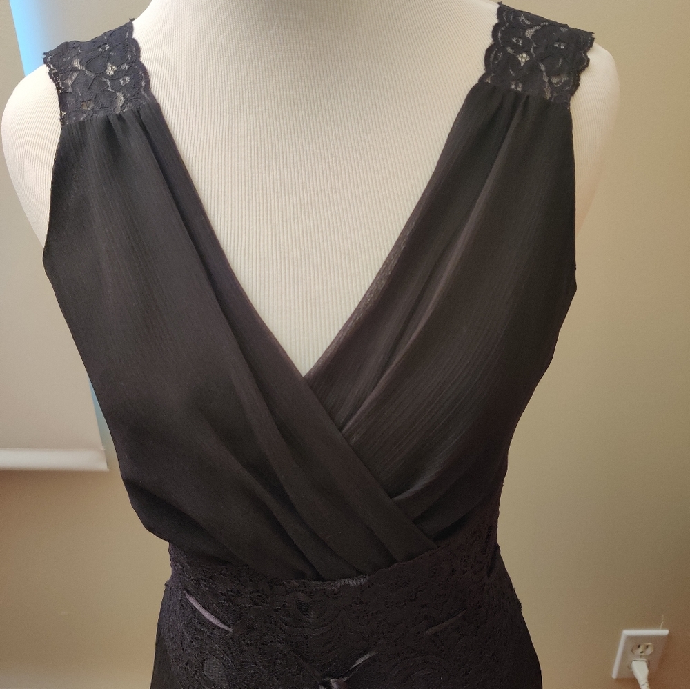 Beautiful Lacy Chiffon dress by ESPRIT EUC Size S - Picture 4 of 7